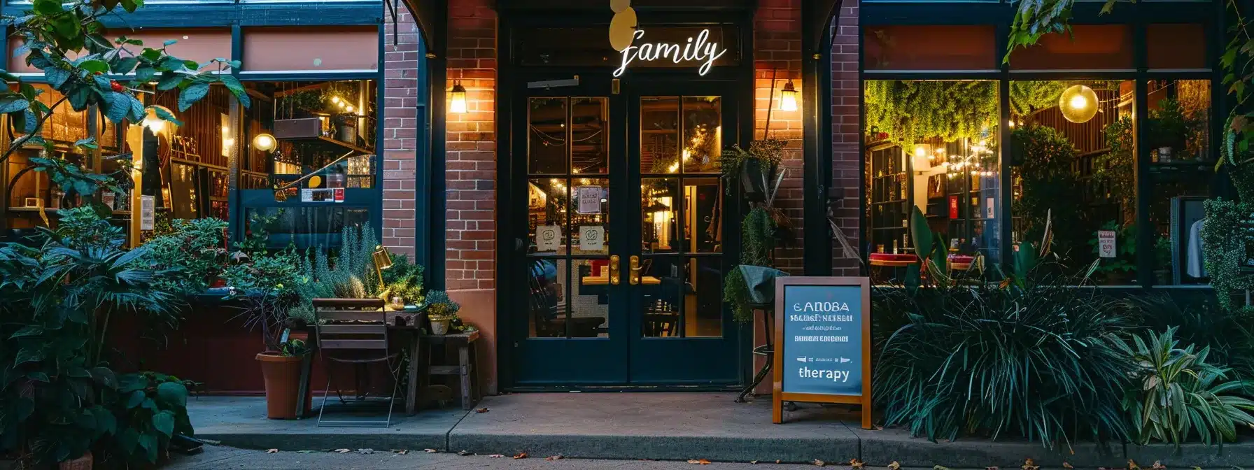 a bright, welcoming storefront with a prominently displayed 